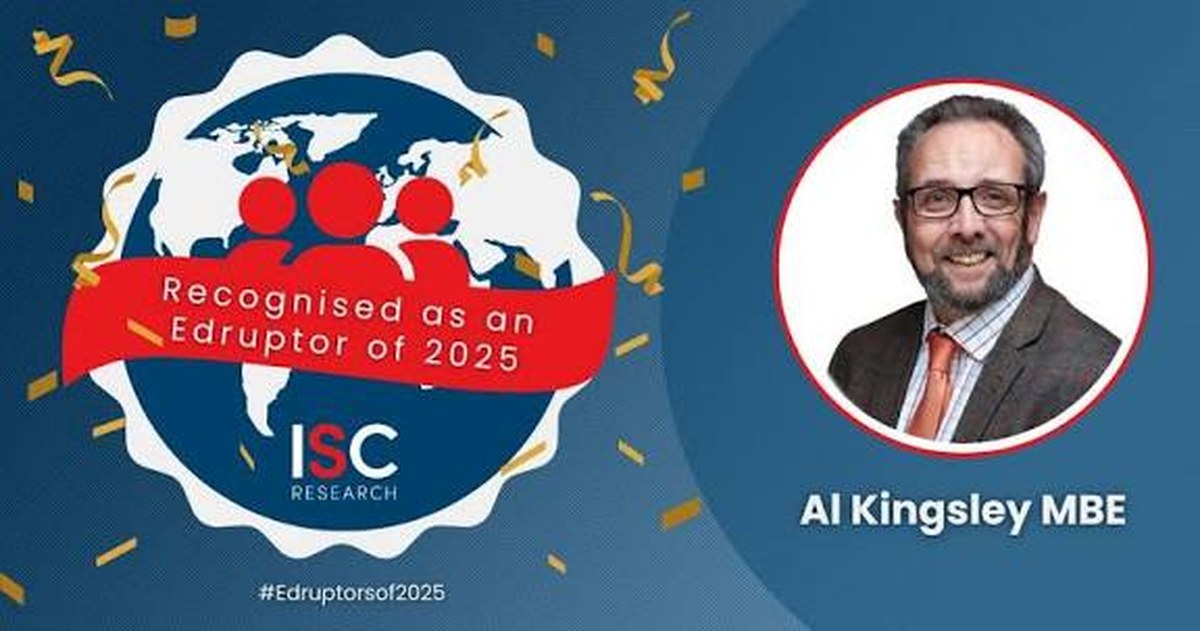 ISC Research graphic announcing Al Kingsley as an Edruptor of 2025